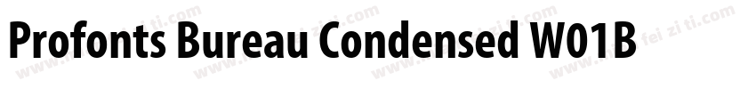 Profonts Bureau Condensed W01Bd字体转换